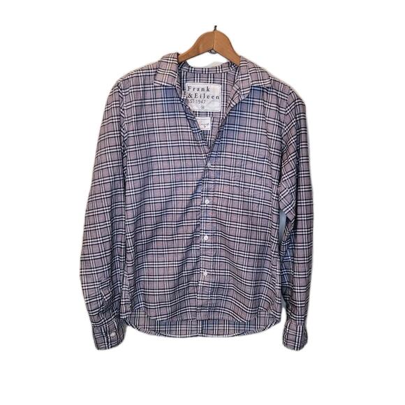 Frank & Eileen Cotton Plaid Collar Button Up Long Sleeve Barry Shirt Size M - Picture 2 of 12